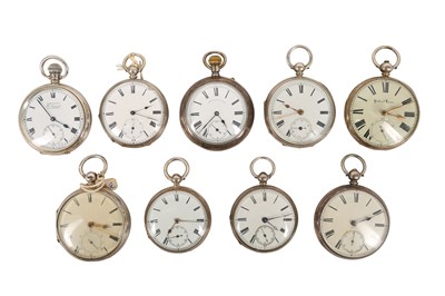 Lot 105 - A COLLECTION OF NINE POCKET WATCHES