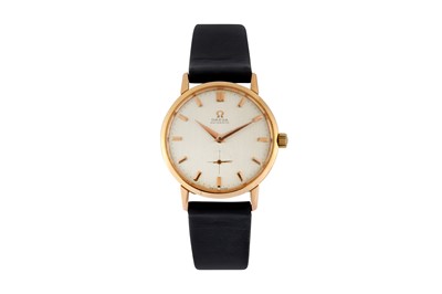 Lot 39 - A GENTS 18K GOLD OMEGA WRISTWATCH