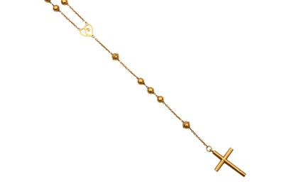 Lot 35 - A CROSS PENDANT NECKLACE