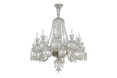 Lot 152 - A BACCARAT EIGHTEEN BRANCH CHANDELIER