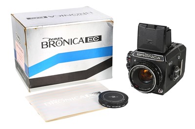 Lot 136 - A Complete Bronica EC Medium Format SLR, Boxed.