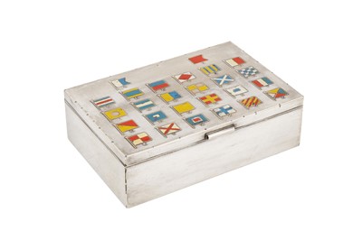 Lot 47 - An early 20th century French lacquer decorated novelty cigarette box, circa 1930 by Cartier