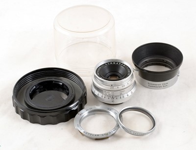 Lot 285 - Screw Mount Leica 35mm f2.8 Summaron & M Mount Adapter.