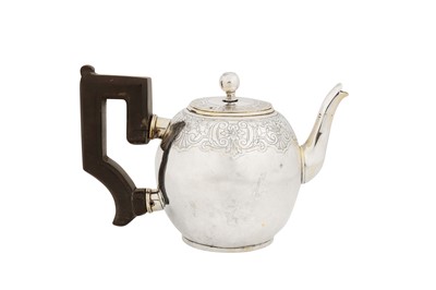 Lot 241 - An extremely rare early 19th century Maltese silver teapot, Valetta circa 1800 by Vincenzo Said (reg. 1800)