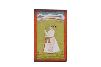 Lot 200 - THE MUGHAL EMPEROR MUHAMMAD SHAH (R. 1719 - 1748) HOLDING A SARPECH
