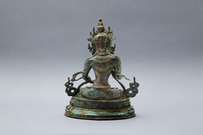 Lot 488 - A CHINESE BRONZE FIGURE OF VAJRASATTVA