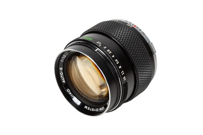 Lot 374 - An Olympus 55mm F1.2 lens.