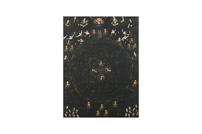 Lot 667 - A TIBETAN PAINTED THANGKA