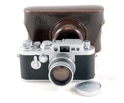 Lot 337 - Chrome Leica IIIg with 5cm f2 Summicron Lens.