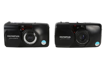Lot 363 - A pair of Olympus MJU ZOOM and ZOOM 105 cameras.