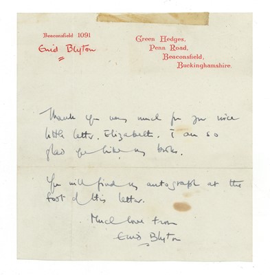 Lot 216 - Blyton (Enid)