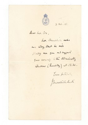 Lot 391 - [Churchill (Winston Spencer)]