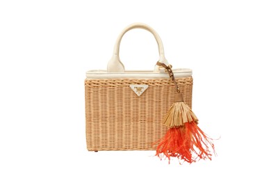 Lot 298 - Prada Natural Canapa Wicker Tote