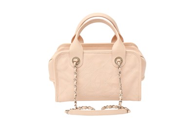 Lot 77 - Chanel Beige Pink Deauville Bowler Bag