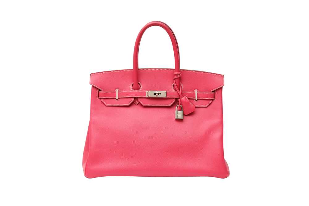 28 - Hermes Rose Tyrien Epsom Birkin 35