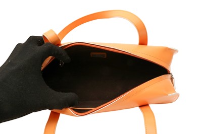 Lot 25 - Balenciaga Orange BB Bowler Bag
