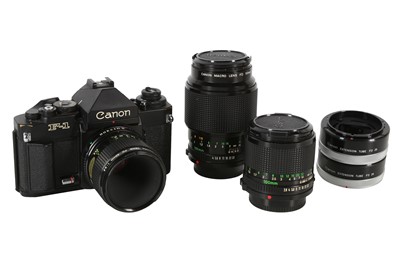 Lot 309 - A 4-Lens Canon New F-1 Outfit.