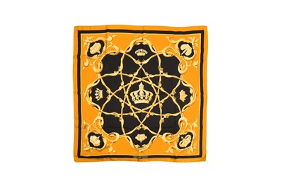 Lot 392 - Hermes 'Couronnes' Print Silk Scarf