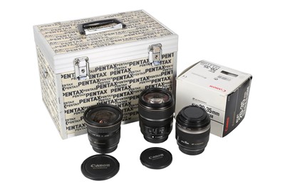 Lot 308 - Three Good Canon AF lenses.