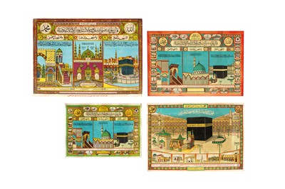Lot 391 - FOUR CHROMOLITHOGRAPHED HAJJ CERTIFICATES