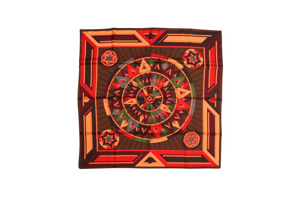 Lot 27 - Hermes 'La Rose Des Vents' Print Silk Scarf