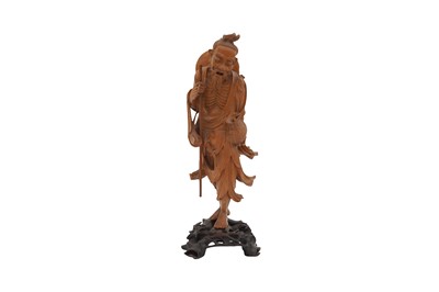 Lot 251 - A CHINESE BOXWOOD CARVING