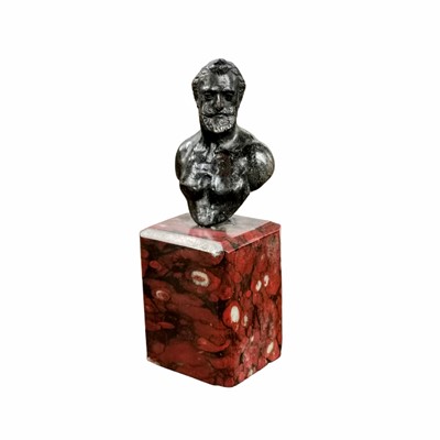 Lot 8 - A GRAND TOUR BRONZE BUST