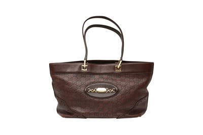 Lot 259 - Gucci Brown Guccissima Punch Shopper Tote
