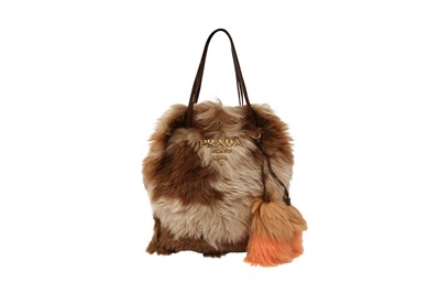 Lot 250 - Prada Brown Montone Shearling Tote Bag