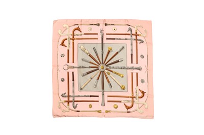 Lot 65 - Hermes 'Cannes & Pommeaux' Print Silk Scarf