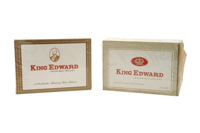 Lot 102 - TWO SEALED BOXES OF KING EDWARD INVINCIBLE DELUXE CIGARS