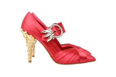 Lot 85 - Miu Miu Peonia Calzature Donna Buckle Heeled Pump - Size 38
