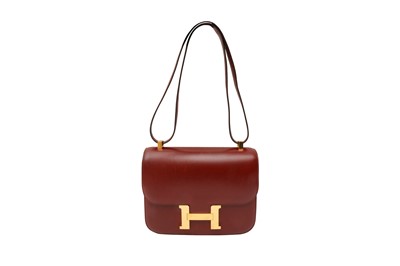 Lot 106 - Hermes Bordeaux Box Constance 23