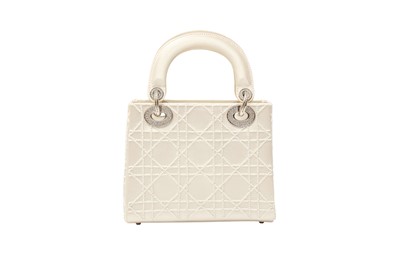Lot 168 - Christian Dior Cream Embellished Mini Lady Dior Bag