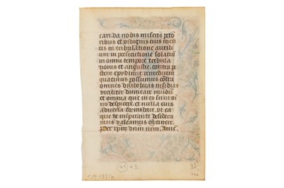 Lot 37 - Illuminated vellum leaves. St. Sebastian and St. Denis, [c.1500]