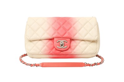 Lot 74 - Chanel Cream Ombre Medium Flap Bag