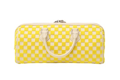 Lot 12 - Louis Vuitton Yellow Damier Cubic East West Speedy Bag