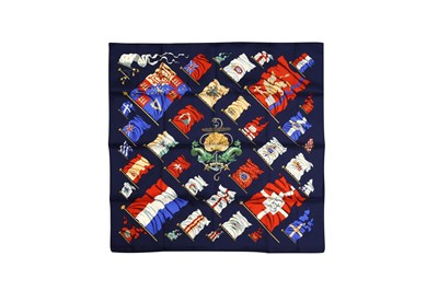 Lot 189 - Hermes 'Pavois' Print Silk Scarf