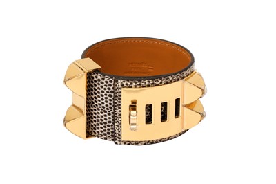 Lot 150 - λ Hermes Ombre Lizard Collier De Chein Bracelet - Size T2