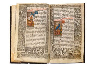 Lot 31 - Illuminated Book of Hours on vellum, Paris, Gilles Hardouin, [calendar: 1510-1530]