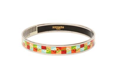 Lot 211 - Hermes Optique Chaine D' Ancre Enamel Bangle