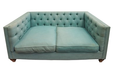 Lot 405 - A CONTEMPORARY DESIGN TWO SEATER SOFA
