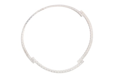 Lot 258 - CARTIER | A DIAMOND 'LANIÈRES' NECKLACE AND BRACELET SUITE