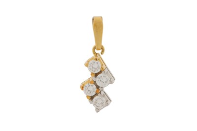 Lot 188 - A DIAMOND PENDANT