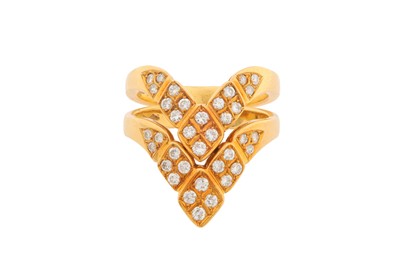Lot 243 - TWO DIAMOND STACKING RINGS