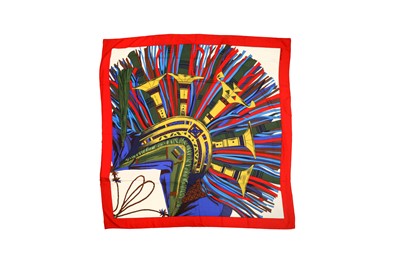 Lot 56 - Hermes 'Cuirs Du Desert' Print Cashmere Shawl