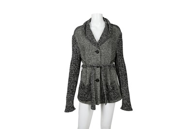Lot 451 - Dolce & Gabbana Monochrome Wool Cardigan - Size 44