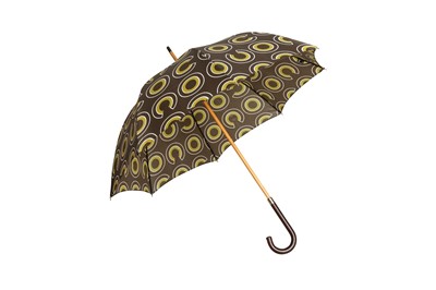 Lot 213 - Chanel Dark Green Abstract Print  Umbrella