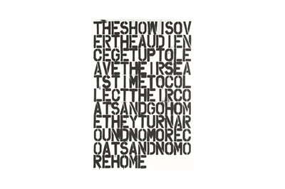 Lot 147 - CHRISTOPHER WOOL (AMERICAN B. 1955) & FELIX GONZALEZ-TORRES (AMERICAN 1957-1996)