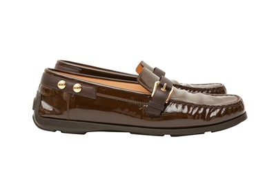 Lot 305 - Louis Vuitton Monogram Driving Moccassin - Size 41